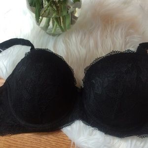 Black Lace Bra